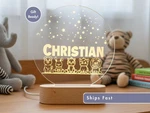 Adorable Baby Animal Led Night Light, Personalized Nursery Gift. Fixed Price $39.99.