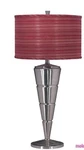 Sun-lite Lamp 32" Brushed Nickel Base Portable Luminaire Red Shade. Fixed Price $139.99.