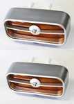 New! 1971 - 1972 Ford Mustang Front Grill Lamp Light With Logo Mach Qty. Fixed Price $84.90.