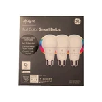 Ge Lighting Full Color Smart Bulbs A19 - 3 Pack New & Sealed. Fixed Price $25.99.