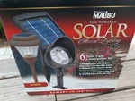 Malibu Solar Yard Landscape Garden Aged Brass Pathway & Floodlight Spotlight Set. Fixed Price $99.99.