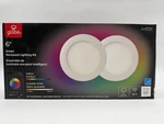 Globe Electric Wi-fi Smart 6 In. Ultra Slim Led Recessed Lighting Kit 2-PACK New. Fixed Price $29.99.