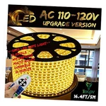 Color Led Strip Light, Ac 110-120V Flexible/waterproof/multi 16.4 Ft Warm White. Fixed Price $30.54.