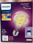 Philips Smart W Equivalent Dimmable Clear Color Filament G25 -E26 Base. Fixed Price $19.98.