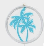 Target Blue Palm Tree Round Neon Sign Led Wall Light Battery Powered 4.5V. Fixed Price $29.95.