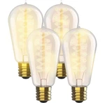 Hudson Co. Vintage Incandescent 60W Edison Light Bulbs (4 Pack) - 2100K .... Fixed Price $35.57.