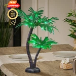 Lightshare 24INCH Twins Palm Tree Bonsai 25LED Lights,green 2FT,. Fixed Price $66.99.