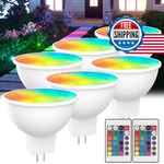 Noobibaba MR16 Led Bulb Color Changing 4W 12V GU5.3 Bi-pin Landscape Lighting. Fixed Price $72.13.
