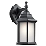 Kichler Chesapeake Outdoor Wall 1LT 6.5X11.75", Black, Satin Etched - 9776BKS. Fixed Price $75.97.