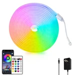 Segrass Neon Rope Light,flexible Led 16.4FT, Rgb (red, Green, Blue). Fixed Price $42.99.