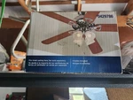 Harbor Breeze #0429786# Ceiling Fan Light Kit Brass Finish Alabaster Glass Shade. Fixed Price $35.00.