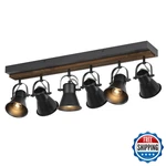 Keesfu 6-LIGHT Track Lighting Kitblack Semi Flush Mount Ceiling. Fixed Price $181.03.
