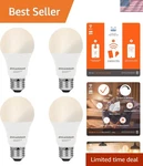 Wifi Dimmable Led Light Bulb 9W Soft White Alexa/google 4PCS. Fixed Price $28.49.