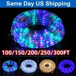 100-300FT Led Rope Strip Light Waterproof Multi-color 4MODE Home Landscape. Fixed Price $9.86.