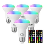Ftl BR20 Led Light Bulbs Color Changing Dimmable Flood 7W 6-PCCK. Fixed Price $30.55.