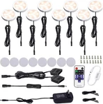 Led Kitchen Under Cabinet Lighting, 12V Plug Puck Lights With Remote Control. Fixed Price $49.99.