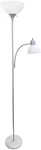 LF2000-SLV Mother-daughter Floor Lamp With Reading Light, Silver. Fixed Price $91.99.