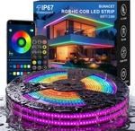 80FT Rgb+ic Led Strip Lights With Remote, Music Sync For Outdoor Decor. Fixed Price $283.99.