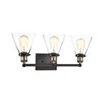 Chloe Lighting Bonnie Contemporary 3 Rubbed Bronze Bath Vanity Fixture.... Fixed Price $73.71.