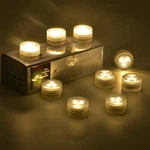 20 Pack Waterproof Led Tea Lights Submersible Warm White Wedding Vase Pool Decor. Fixed Price $25.96.