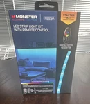 Monster Illuminessence Led Strip Light Kit, Multicolor Rgb, Remote, 6.5FT. Fixed Price $18.90.
