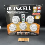 New Duracell 5 Wireless Led Puck Color Lights W/ Directional Base Remote Control. Fixed Price $29.99.