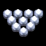 Qty 10 White Led Submersible Underwater Lights Flameless Us Shipper. Fixed Price $8.27.
