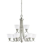 Sea Gull Wheaton 31" Light Chandelier, Brushed Nickel, 31627-962. Fixed Price $167.48.