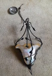 Rare Quoizel Bellissimo Hanging Ceiling Pendant Light Glass Imperial Heart. Fixed Price $367.08.