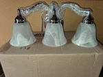 Murray Feiss 3-LIGHT Bath Vanity Fixture. Chrome Finish. Replacement Indoor New. Fixed Price $29.99.