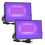 Onforu 2-PACK 38W Led Blacklight Flood With Plug, IP66 Waterproof. Fixed Price $31.98.