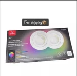 Globe Electric Wi-fi Smart 4 In. Slim Baffle Led Recessed Lighting Kit 2-PACK. Fixed Price $39.99.