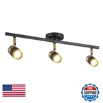 Fulesi 3-LIGHT Track Lighting Black Ceiling Spot Rotatable Head. Fixed Price $172.17.