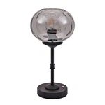 Hammered Glass Lamp Black Portable Dimmable Brightness Small Nightstand.... Fixed Price $90.22.