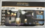 Enbrighten Led Cafe Indoor/outdoor String Lights 48FT 24 Bulbs 2200K Warm White. Fixed Price $91.33.