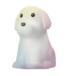 Electric Led White Dog Multicolor Silicone Kids Night Light, 5.71" X 4.65". Fixed Price $14.36.