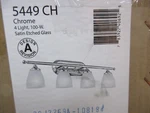Kichler Ansonia 31.25 In. 4-LIGHT Chrome Contemporary Bathroom Vanity. Fixed Price $52.46.