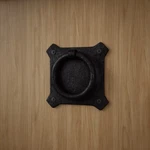 Black Wrought Iron Mission Ring Cabinet Pulls 2" Pack Of 4 Renovators Supply. Fixed Price $50.99.
