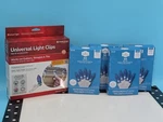 Holiday Time 50 Count Blue Mini Led Lights X4 W 100 Universal Clips. Fixed Price $20.00.