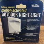 Motion-activated Outdoor Night Light Maxsa Innovations 40341 Battery-powered-new. Fixed Price $11.88.