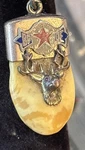 Bpoe Tooth Enamel Pendant Antique Elks Lodge Charm Test 10. Fixed Price $125.00.