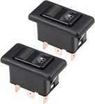 Uxcell 5 Pins Car Window Switch Master Rocker Momentary Glass Red. Fixed Price $21.68.