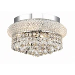 Elegant Lighting Primo 4 Flush, Chrome/royal Cut Crystal V1800F12C-RC. Fixed Price $284.00.