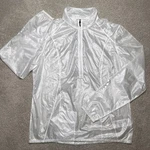 Mountain Hardwear Light Windbreaker Jacket Womens Large Running 1/2 Zip White. Fixed Price $29.90.