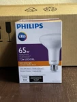 Philips Led Dimmable 7.2W = 65W Soft White 650 Brightness Bulb BR30 457044. Fixed Price $30.00.