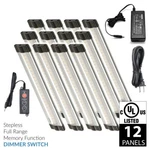 Lightkiwi T1018 6 Inch Warm White Led Under Cabinet Lighting - 12 Panel Kit. Fixed Price $115.00.