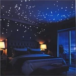 Liderstar Glow In The Dark Stars Wall STICKERS,252 Adhesive Dots And Moon For. Fixed Price $10.79.