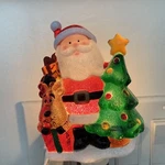 St. Nicholas Square Santa Claus With Christmas Tree Night Light 4.75" Tested. Fixed Price $23.99.