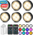 Led Puck With Remote Control, Battery Operated Wireless Closet Lights, Un. Fixed Price $28.28.