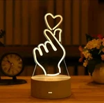 3D Led Night Light Model Toys Birthday Christmas Gifts For Kids Finger Hear. Fixed Price $13.99.